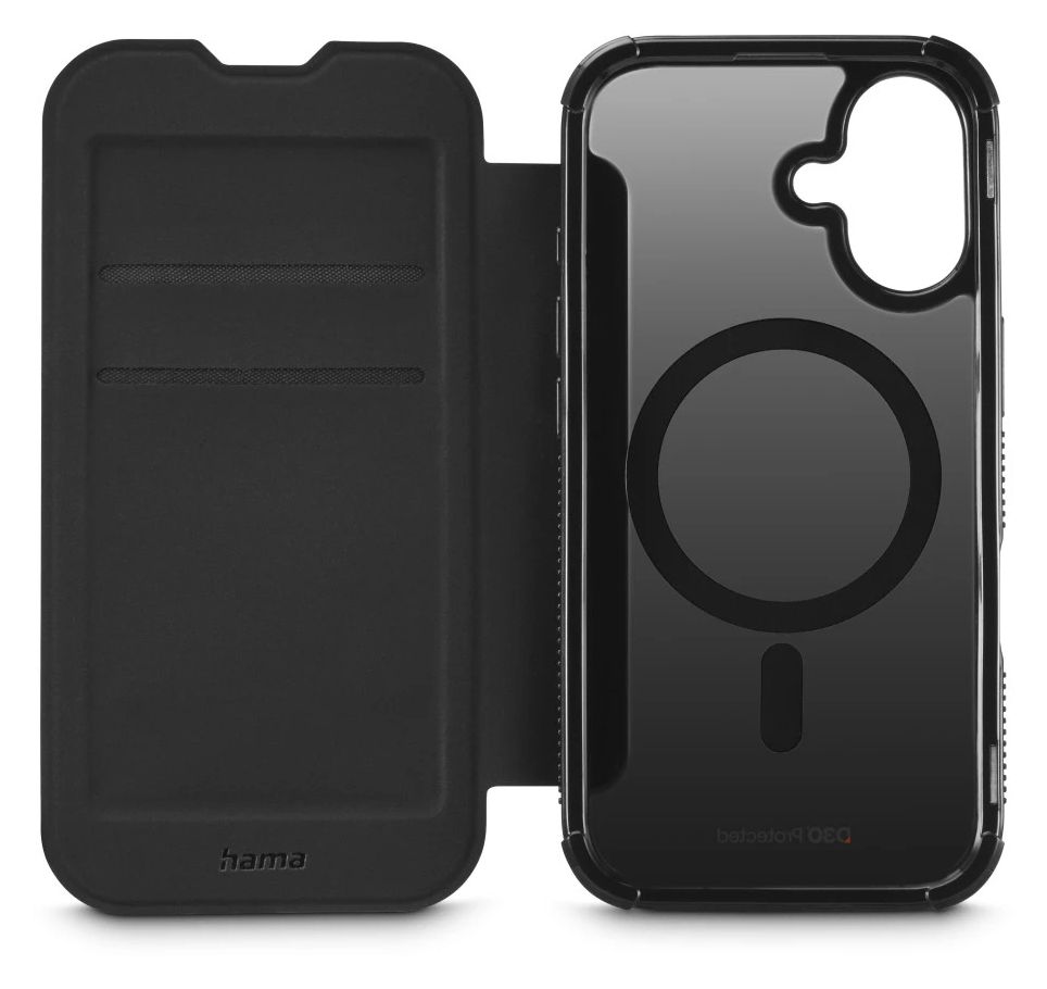 019651 Extreme Protect Folio für Apple iPhone 16  (Schwarz) 