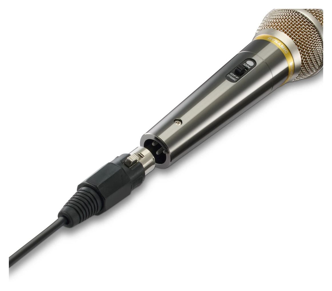 046006 Vocal Pro kabelgebunden Dynamisches Mikrofon 6,35 mm Klinke  (Silber) 