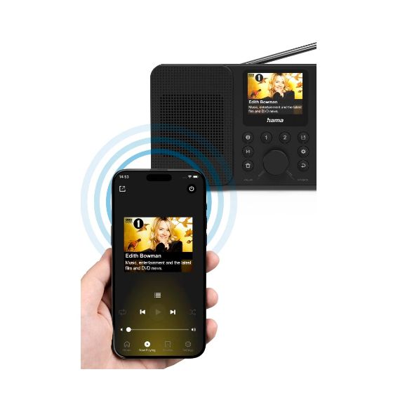 054257 DIR10 Bluetooth DAB, DAB+, FM Radio Persönlich  (Schwarz) 