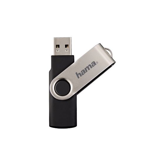 094175 Rotate USB Typ-A Stick 16 GB  (Schwarz, Silber) 