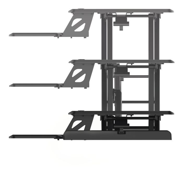 095825 Schreibtischaufsatz höhenverstellbar bis 15 kg  (Schwarz) 