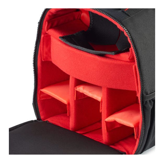 121345 Ohio Kamera-Rucksack für Jede Marke 220 x 100 x 240 mm  (Schwarz, Rot) 