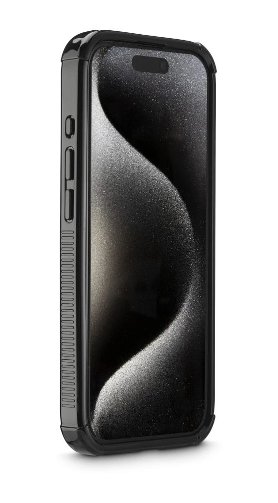 136844 Extreme Protect Cover für Apple iPhone 15 Pro  (Schwarz) 