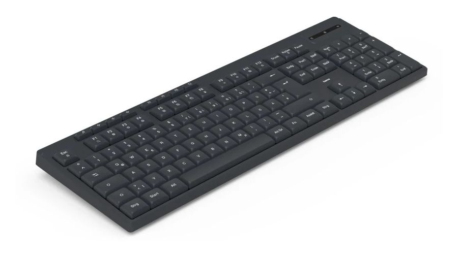 173055 WK-200 Heimbüro Tastatur RF Wireless 2.4 GHz  (Schwarz) 