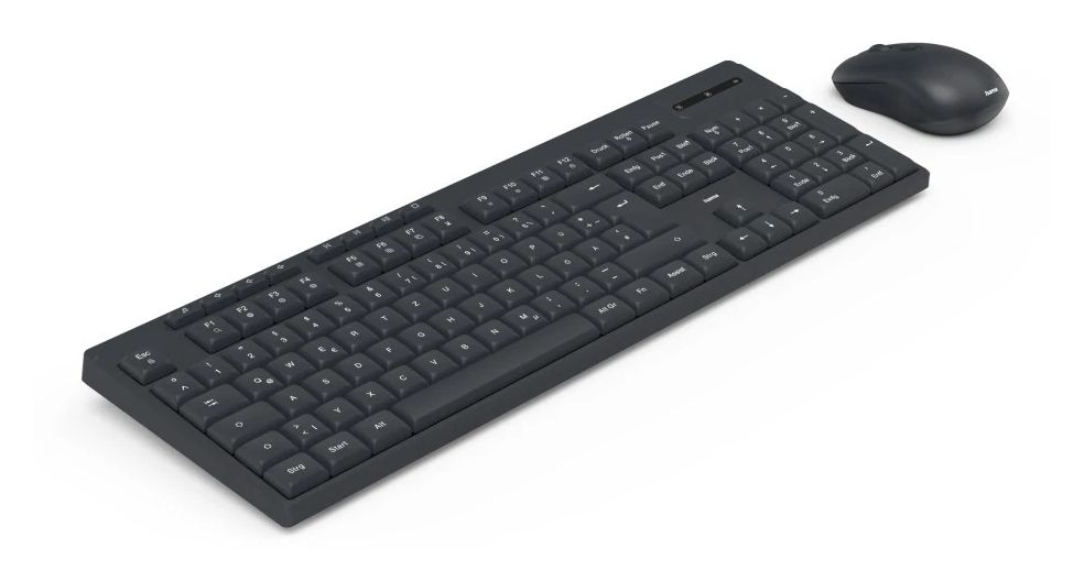 173056 WKM-200 Heimbüro Tastatur RF Wireless 2.4 GHz  (Schwarz) 