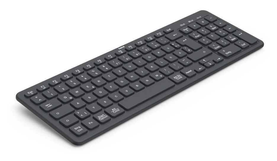 173057 WK-300 Heimbüro Tastatur RF Wireless + Bluetooth 2.4 GHz  (Schwarz) 