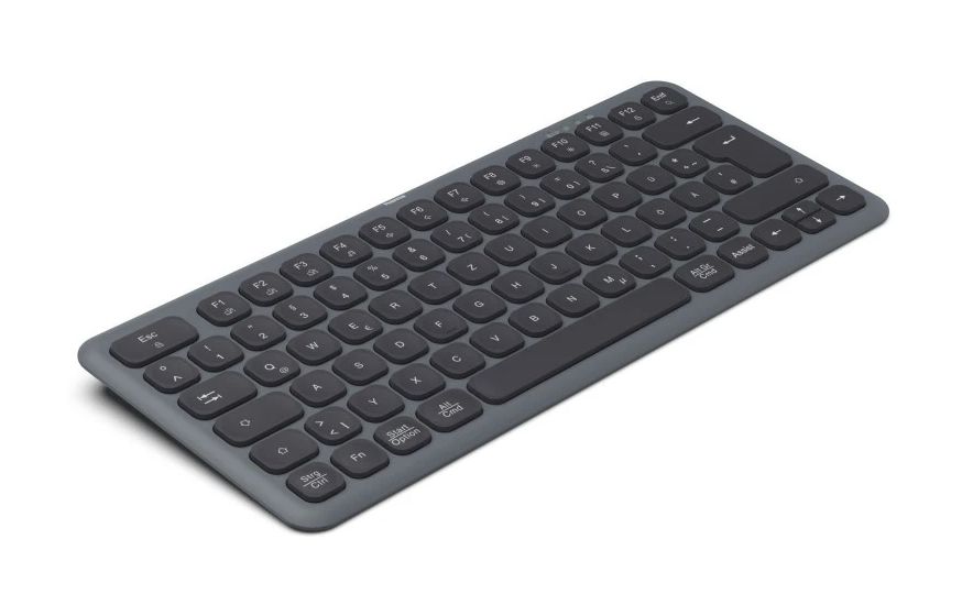 173059 WK-500 Heimbüro Tastatur RF Wireless + Bluetooth 2.4 GHz (Schwarz, Dunkles Grau) 