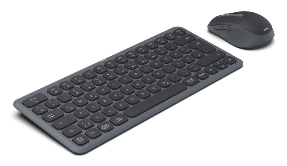 173061 WKM-500 Heimbüro Tastatur RF Wireless + Bluetooth 2.4 GHz  (Schwarz) 