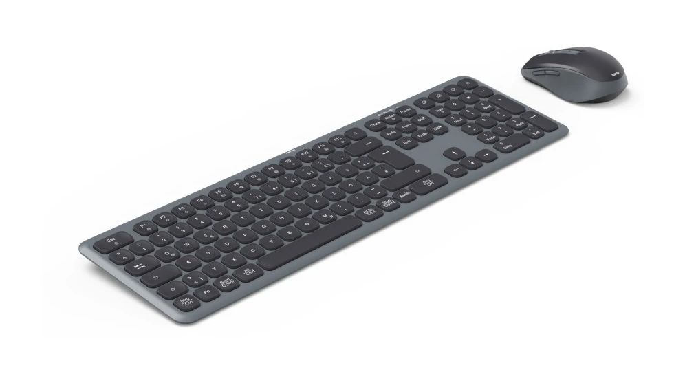 173065 WKM-550 Heimbüro Tastatur RF Wireless + Bluetooth 2.4 GHz  (Schwarz) 