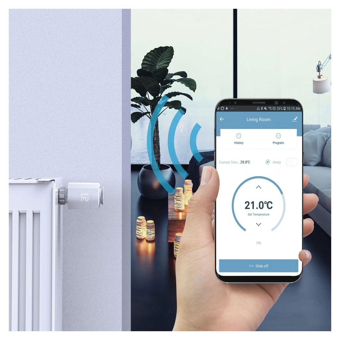 176661 smartes Heizkörperthermostat  Wlan  (Weiß) 