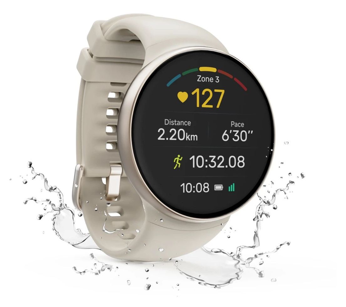 178696 7070 44 mm Smartwatch Rund IP68  (Gold) 