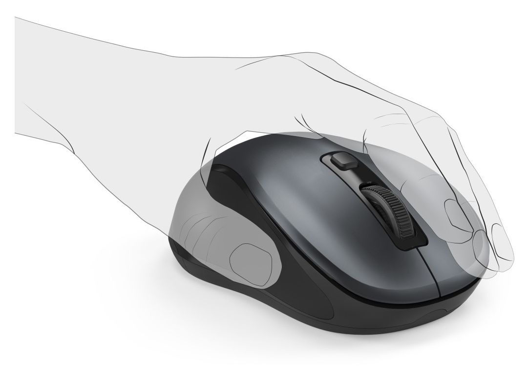 182643 Canosa 1600 DPI Büro Maus Optisch  (Anthrazit) 