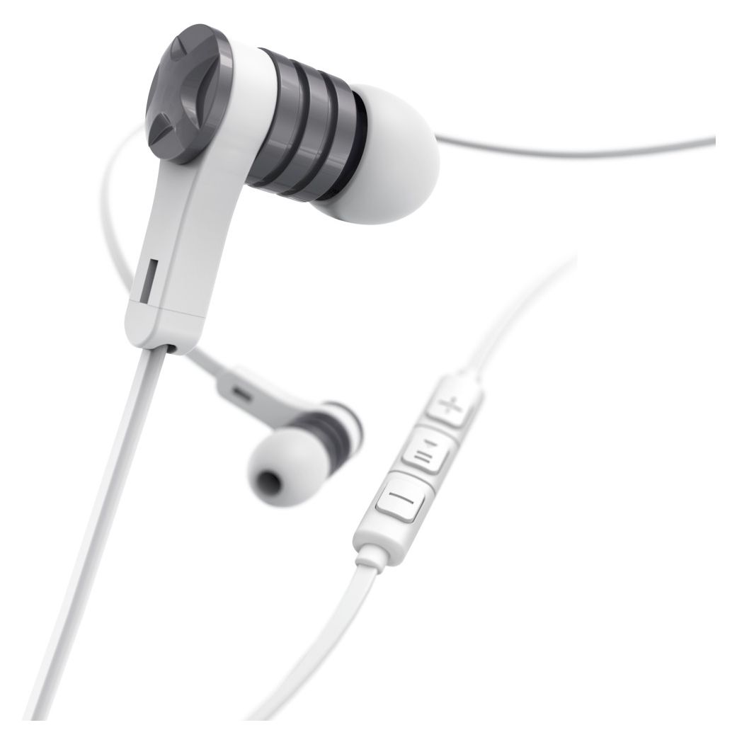 184136 Intense In-Ear Kopfhörer Kabelgebunden  (Silber, Weiß) 