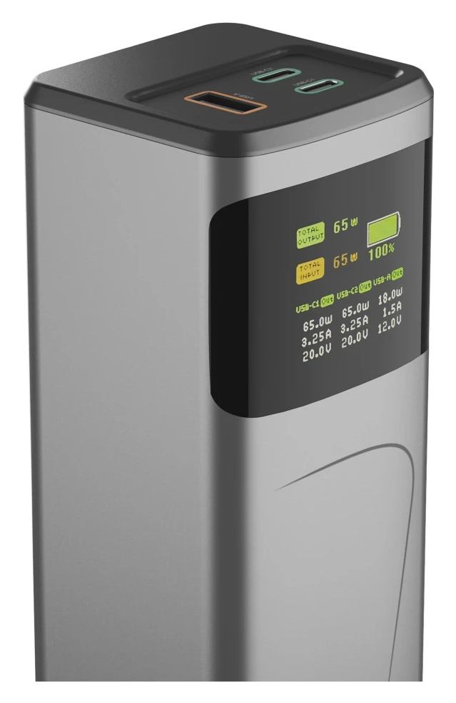 201741 Power Pack High Power 20000 mAh Powerbank USB Typ-C  (Grau) 