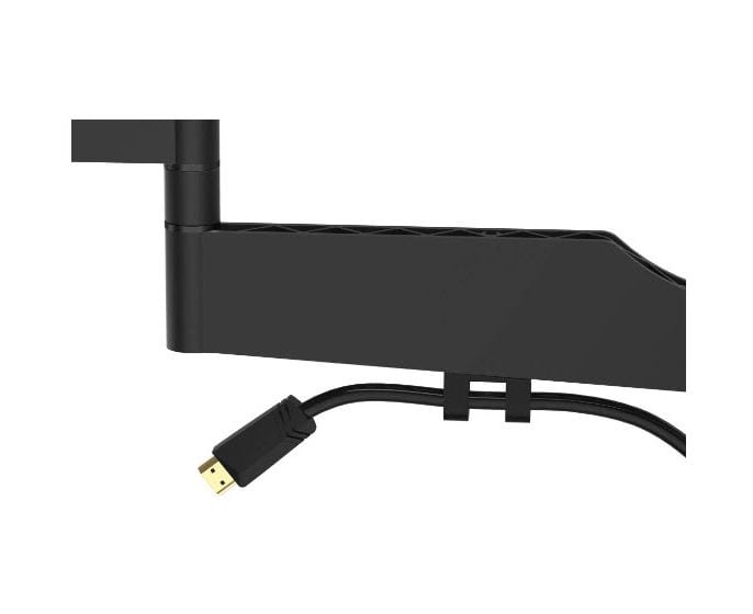 220852 ausziehbare und schwenkbare Wand Halterung 120° bis 2,29 m (90") 50 kg -12 - 3° neigbar 