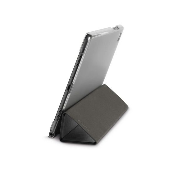 222010 Fold Clear Folio aus Kunststoff für Samsung Galaxy Tab A9+ bis 27,9 cm (11") Schmutzabweisend, Staubresistent, Kratzresistent mit Magnetverschluss (Schwarz) 