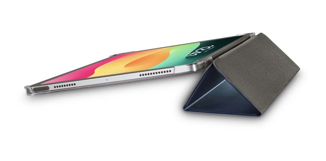 222084 Fold Clear Folio aus Kunststoff für Apple iPad Pro 11" (2024) bis 27,9 cm (11") Schmutzabweisend, Staubresistent, Kratzresistent mit Magnetverschluss (Blau, Transparent) 