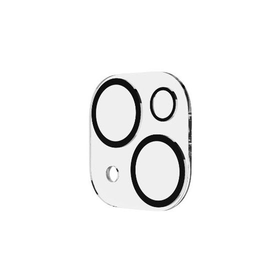 222742 Cam Protect Kameraobjektivschutz gehärtetes Glas 9H für  Apple iPhone 15 / 15 Plus Bruchfest, Schlagfest, Schlagfest, Kratzresistent, Splitterfrei, Schockresistent 