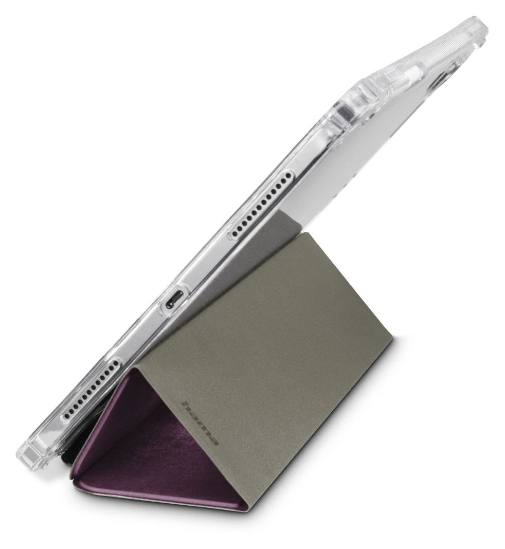 227021 Extreme Protect Folio aus Mikrofaser, Samt für Apple iPad Pro 11" (2024) bis 27,9 cm (11") Kratzresistent, Schockresistent mit Magnetverschluss (Bordeaux, Transparent) 