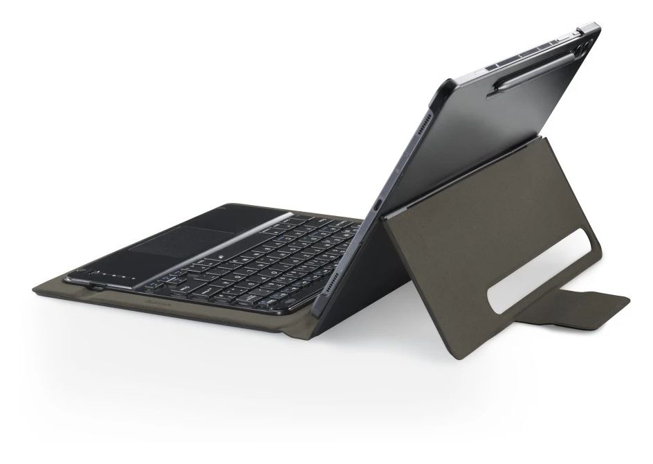 227084 Premium Folio aus Kunststoff für Samsung Galaxy Tab S10+ 12.4" bis 31,5 cm (12.4") Schmutzabweisend, Staubresistent, Kratzresistent mit Magnetverschluss (Schwarz) 