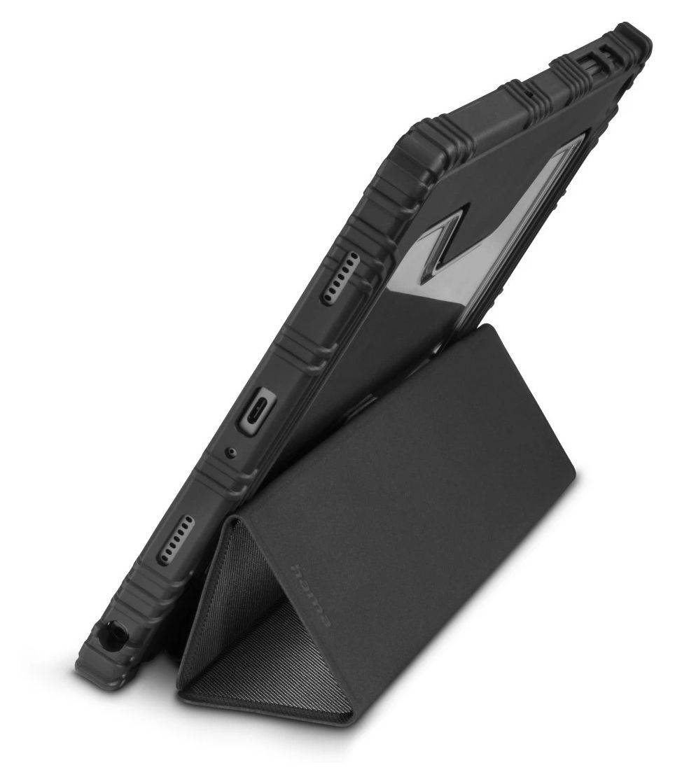 227091 Protection Folio aus Polycarbonat (PC), Polyurethan für Samsung Galaxy Tab A11+ / A9+ bis 27,9 cm (11") Schmutzabweisend, Staubresistent, Schlagfest, Kratzresistent, Schockresistent mit Magnetverschluss (Schwarz) 