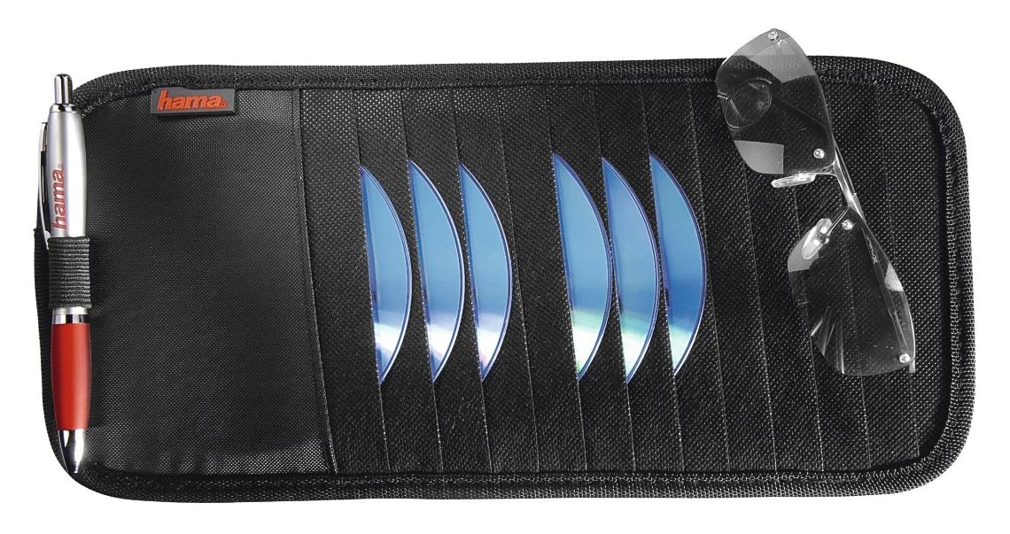 Automotive Sun Visor Case, 12 CDs 