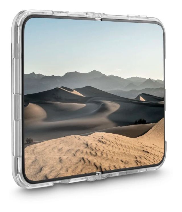 232487 Clear Stand Cover für Apple iPhone Duo  (Transparent) 