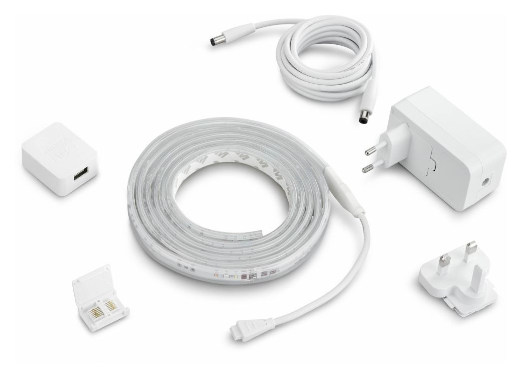 Hue Bridge Bundle White & Color Ambiance + Hue Bridge LED Universalstreifenleuchte 2000 mm DC 