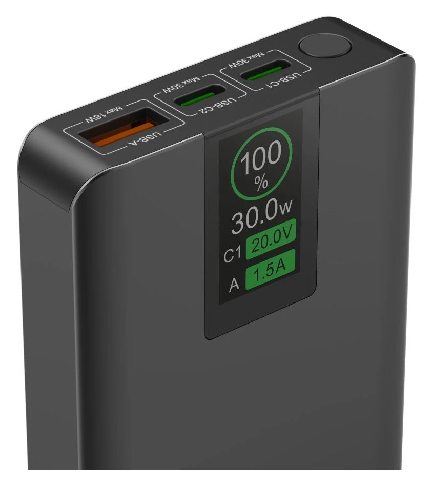 201782 Power Pack PD 10 Alu 10000 mAh Powerbank USB Typ-C  (Anthrazit) 