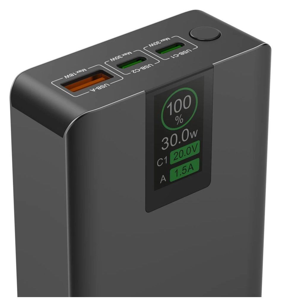 201783 Power Pack PD 20 Alu 20000 mAh Powerbank USB Typ-C  (Anthrazit) 