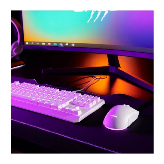 uRage Exodus 220 TKL RGB-LED Gaming Tastatur USB  (Weiß) 