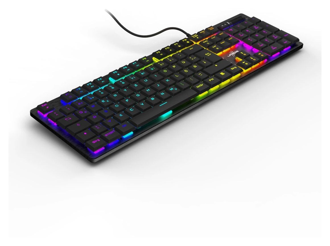 uRage Exodus 910 Low Profile RGB-LED Gaming Tastatur USB  (Schwarz) 