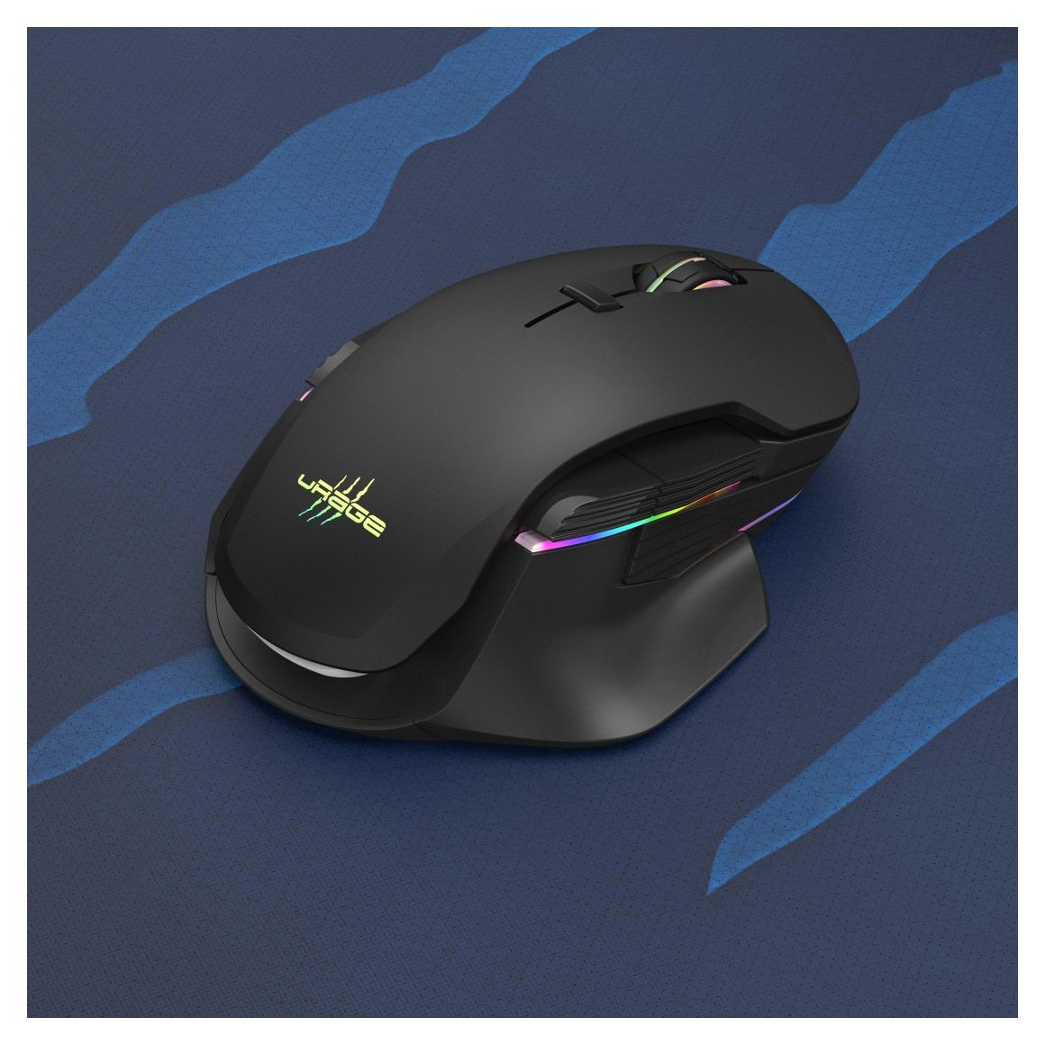 uRage Lethality 350 Speed Mauspad  (Schwarz, Blau) 
