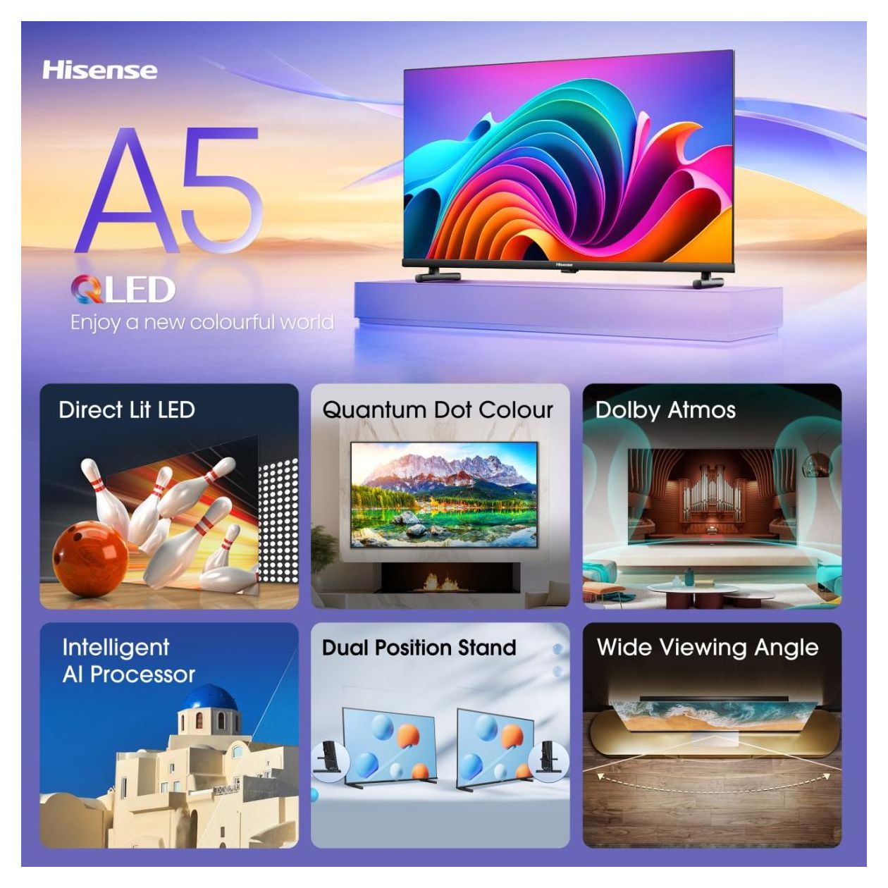 40A5NQ LED 101,6 cm (40 Zoll) Fernseher Full HD VESA 200 x 200 mm 