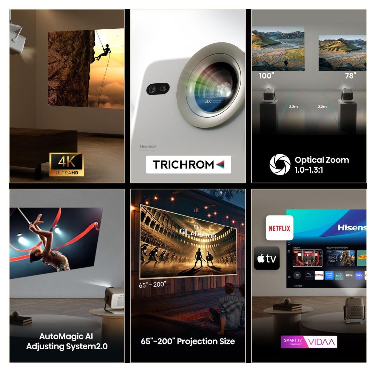 M2 Pro UHD 4K (3840x2160) DLP Laser  (Grau) 