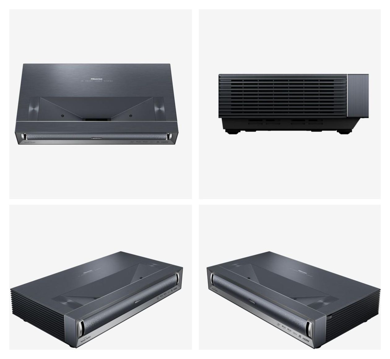 PX3 Pro TriChroma Smart Laser Cinema 4K UHD 4K (3840x2160) DLP Laser Ultra-Short-Throw-Projektor 2700 ANSI Lumen (Schwarz, Dunkles Grau) 