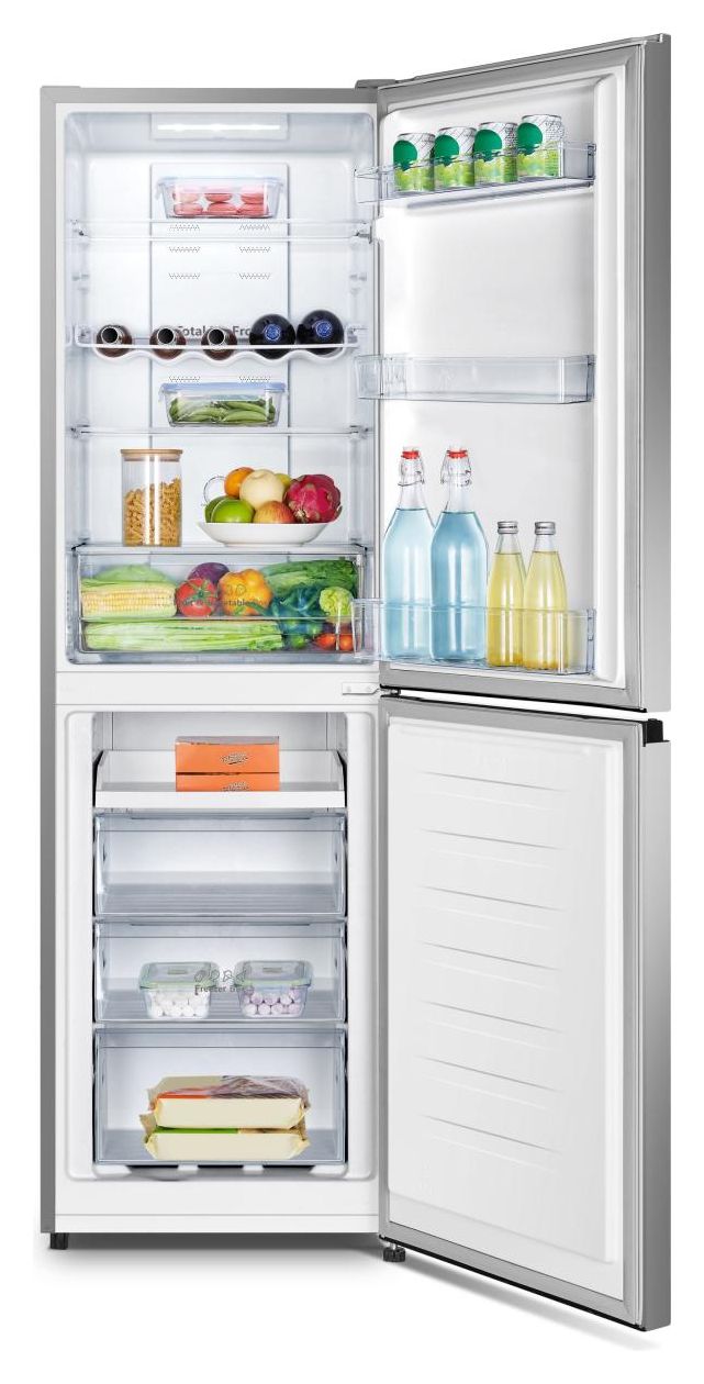 RB327N4ADD 171 l / 85 l Kühl-Gefrierkombi freistehend NoFrost 184 kWh Jahr  (Grau, Silber) 