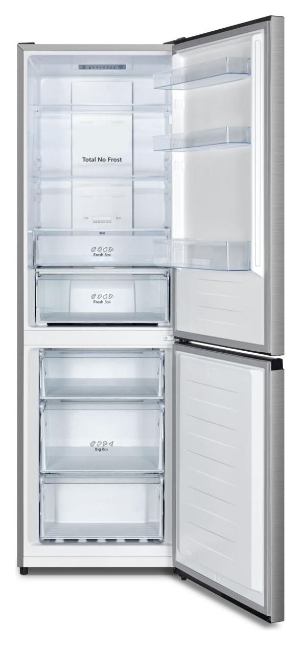 RB3N300NECA 147 l / 97 l Kühl-Gefrierkombi freistehend NoFrost 108 kWh Jahr  (Grau, Edelstahl) 