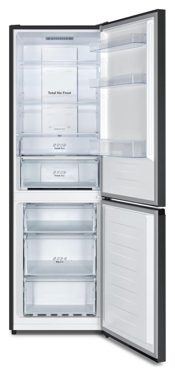 RB3N300NEFA 147 l / 97 l Kühl-Gefrierkombi freistehend NoFrost 108 kWh Jahr  (Schwarz, Edelstahl) 