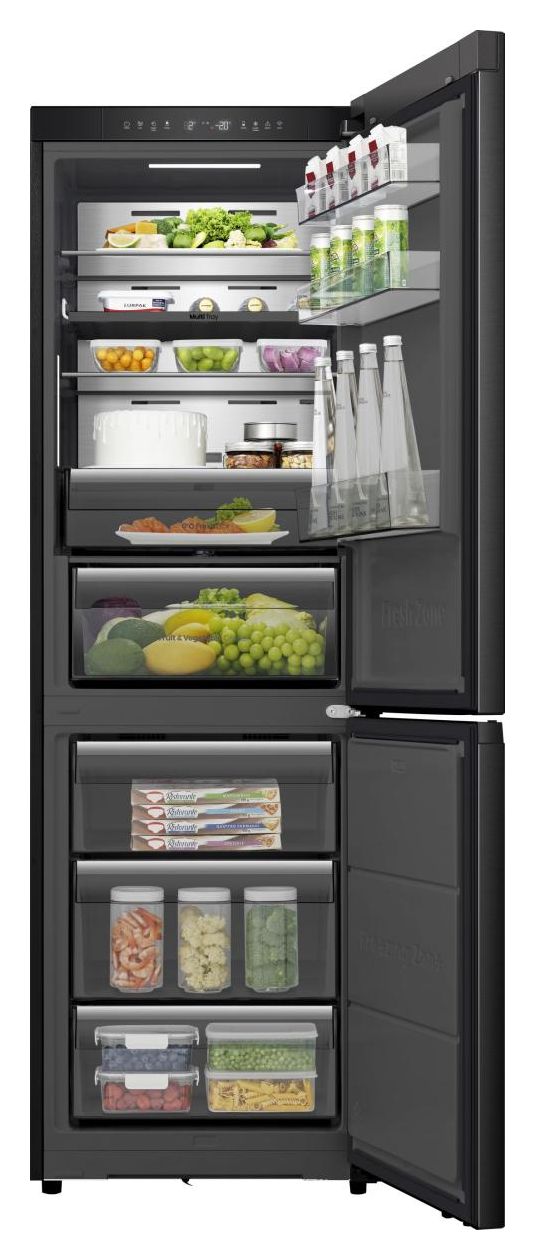 RB5K330GSFC 190 l / 115 l Kühl-Gefrierkombi freistehend NoFrost 165 kWh Jahr  (Schwarz) 