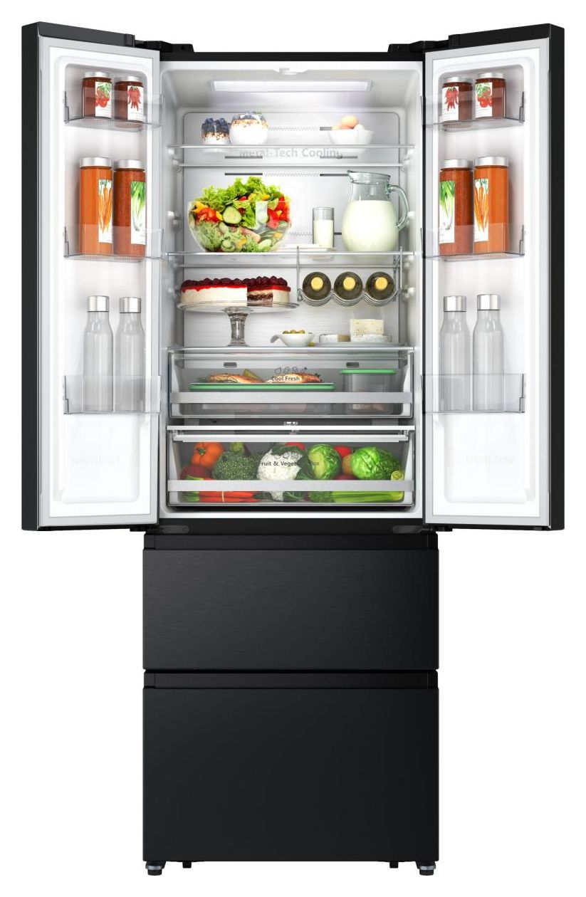 RF632N4AFC1 Side-by-Side Kühl-/ Gefrierkombination French Door 336 l / 149 l 189 kWh NoFrost 2013 mm x 704 mm  (Schwarz) 