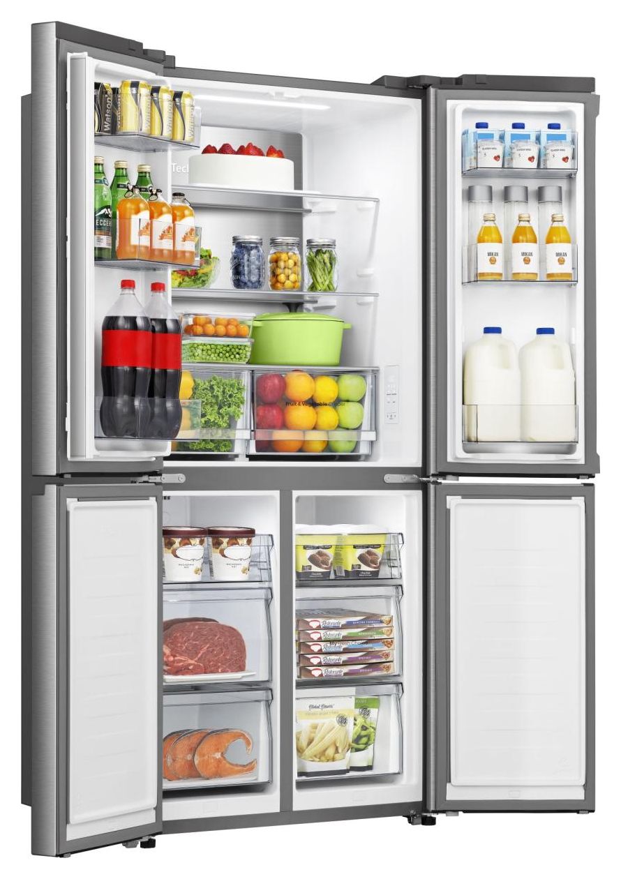 RQ5P470SAID Side-by-Side Kühl-/ Gefrierkombination 304 l / 87 l 235 kWh NoFrost 1785 mm x 794 mm  (Grau, Edelstahl) 