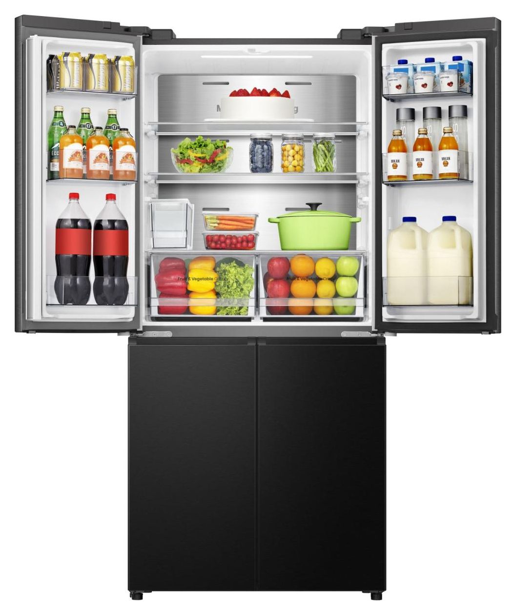 RQ5P470SYFD Side-by-Side Kühl-/ Gefrierkombination 304 l / 87 l 235 kWh NoFrost 1785 mm x 794 mm  (Schwarz) 
