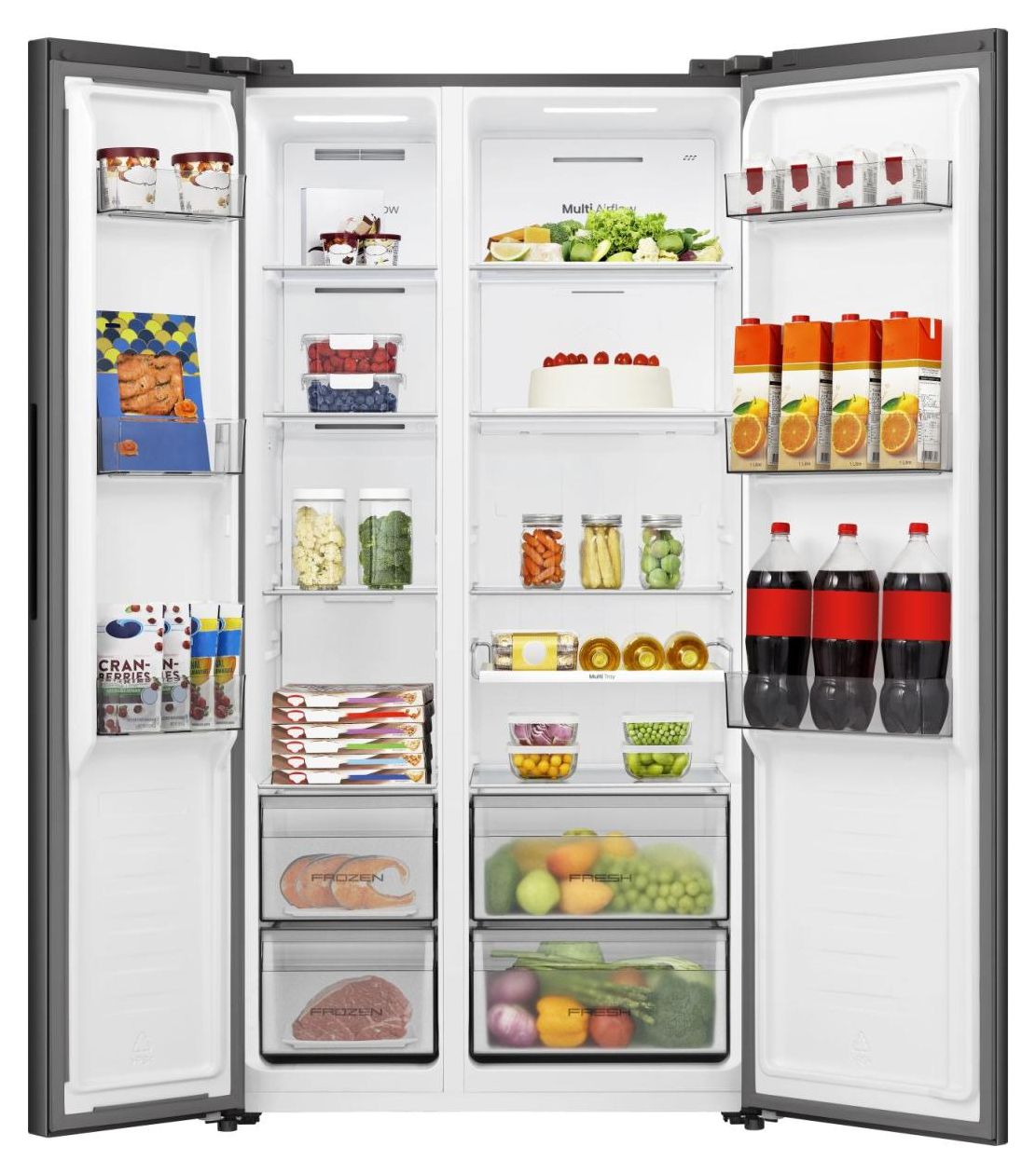 RS3P558NEFC Side-by-Side Kühl-/ Gefrierkombination 347 l / 197 l 204 kWh NoFrost 1786 mm x 911 mm  (Schwarz) 