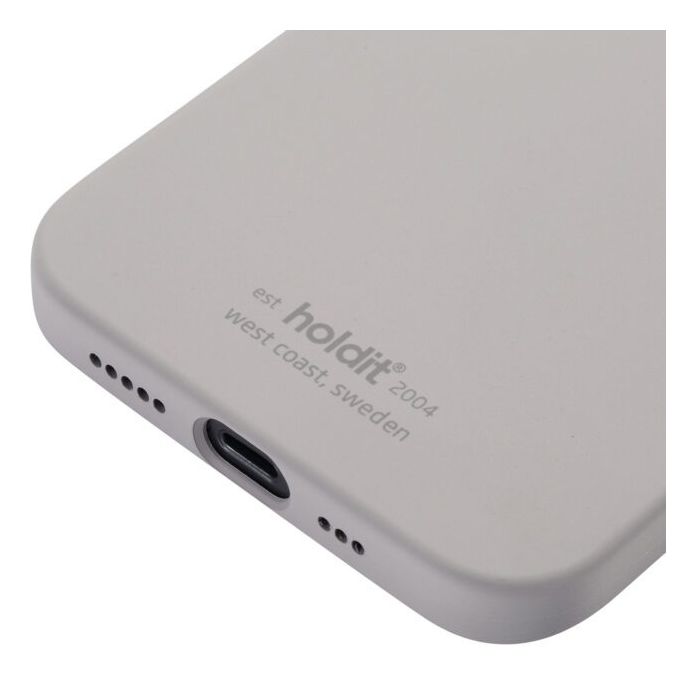 Silicone Case Cover für Apple iPhone 12 Pro  (Graubraun) 