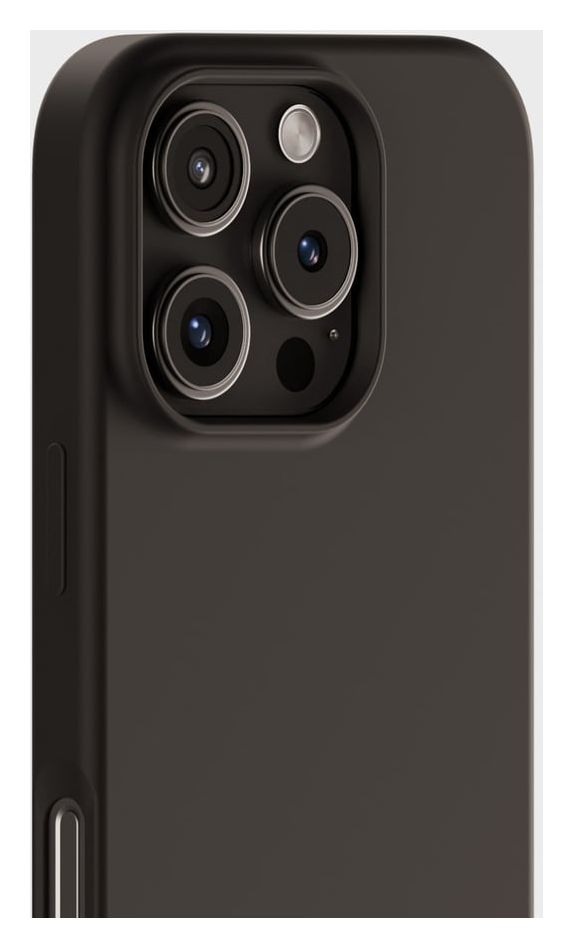 Silicone Case Cover für Apple iPhone 16 Pro Max  (Schwarz) 