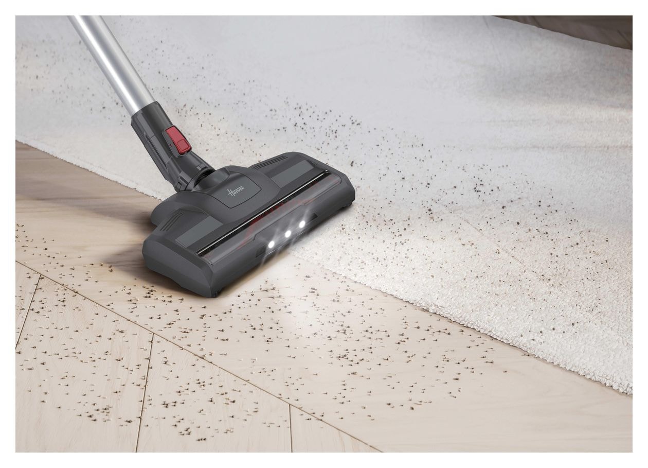 HF122RH011 Handstaubsauger Beutellos bis 40 min Laufzeit 22 V Stoff  (Rot, Silber) 