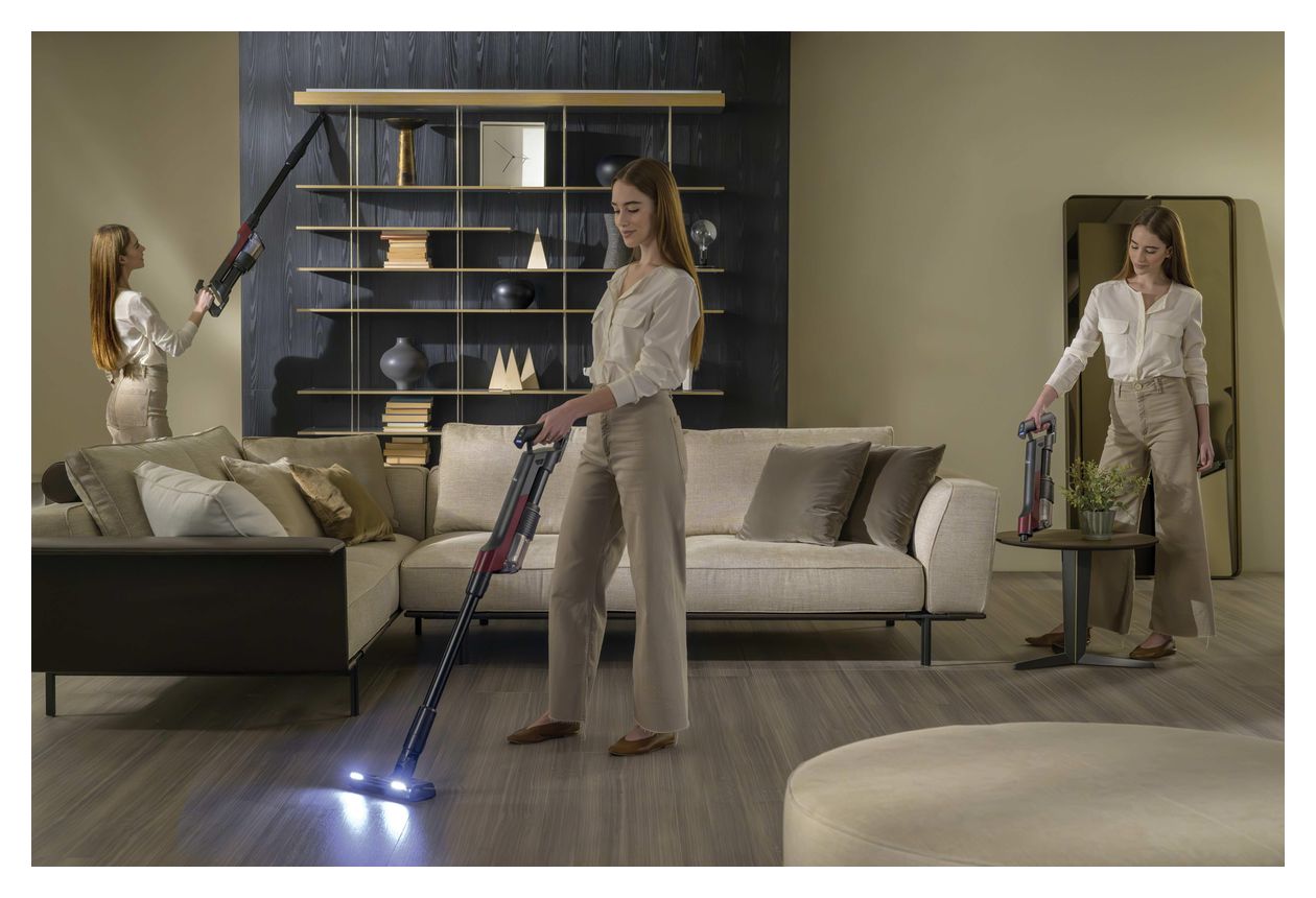 HF201H011 Handstaubsauger Beutellos bis 40 min Laufzeit 14,4 V EPA  (Magenta) 