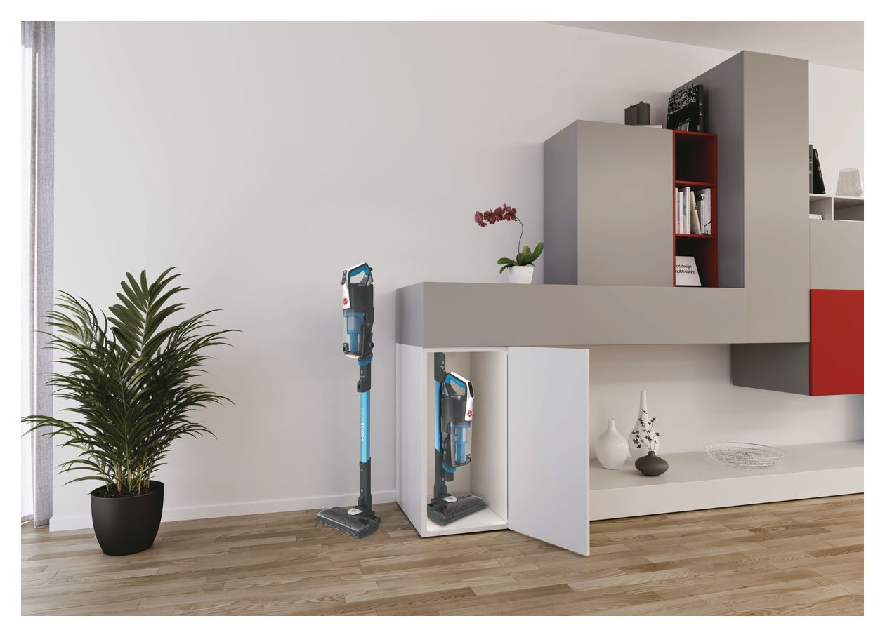 HF522STP011 Handstaubsauger Beutellos bis 45 min Laufzeit 22 V Micro  (Blau, Grau) 