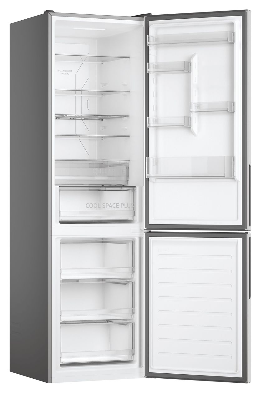 HOCE7620DX 258 l / 119 l Kühl-Gefrierkombi freistehend NoFrost 211 kWh Jahr  (Edelstahl) 